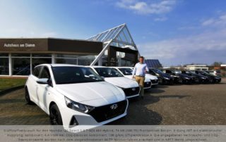 Roman Kling präsentiert den Hyundai i20 Select als Black&White Edition - exklusiv erhältlich im Autohaus am Damm